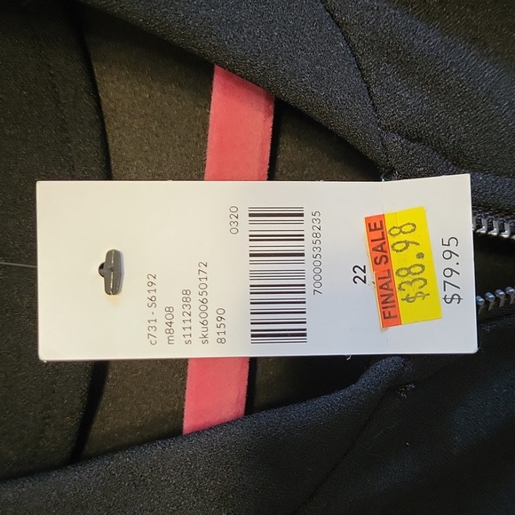 NWT Lane Bryant size 22 black zip up dress jacket - Picture 7 of 15